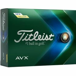Titleist 2022 AVX Golf Balls -Putters Shop 2022 AVX Dozen Right Yellow 62716.1644861923