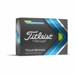 Titleist 2022 Tour Speed Golf Balls -Putters Shop 2022 TourSpeed Dozen Yellow right facing RGB1 65214.1660779449