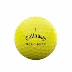 Callaway ERC Soft 23 Golf Balls -Putters Shop ERC Soft TT Yellow Front View 2023 002 23971.1673656828