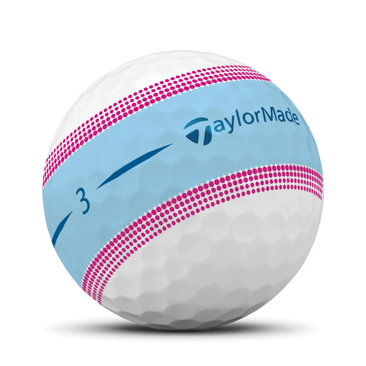 TaylorMade Tour Response Stripe Golf Balls (Blue Pink) 4 TaylorMade Tour Response Stripe Golf Balls (Blue Pink) - Image 2