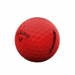 Callaway Supersoft 23 Golf Balls (Multiple Colors) -Putters Shop Supersoft Red Mat Quarter View 2023 001 67479.1674839862