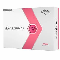 Callaway Supersoft 23 Golf Balls (Multiple Colors) -Putters Shop Supersoft pink packaging lid 2023 001 89579.1674249699