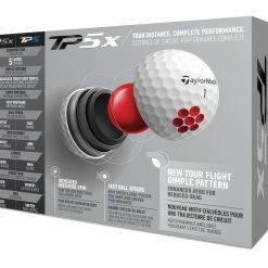 Taylormade TP5x Golf Balls -Putters Shop TM21BAL TA458 N7600501 TP5x WHT GLB dz Tray v2 59783.1627404804