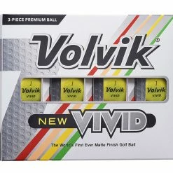 Volvik Vivid Golf Balls 18 Volvik Vivid Golf Balls -Putters Shop Vivid Yellow 79702.1659655791