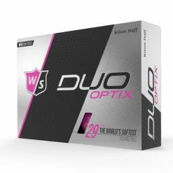 Wilson Staff Duo Soft Optix Golf Balls -Putters Shop WGWP43500 DUO Soft Optix Pink Left Vert 67210.1527785561