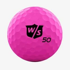 Wilson Staff Fifty Elite Golf Balls -Putters Shop elite ball pink single 70489.1654899569