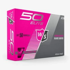 Wilson Staff Fifty Elite Golf Balls -Putters Shop elite ball pink 69656.1654898922