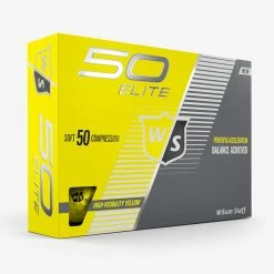 Wilson Staff Fifty Elite Golf Balls -Putters Shop elite ball yellow 08309.1654899577
