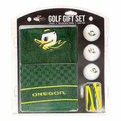 Team Golf Oregon Ducks Fighting Duck Gift Set (Towel, Balls, Tees) -Putters Shop golf gift set packaging 99926.1653585652