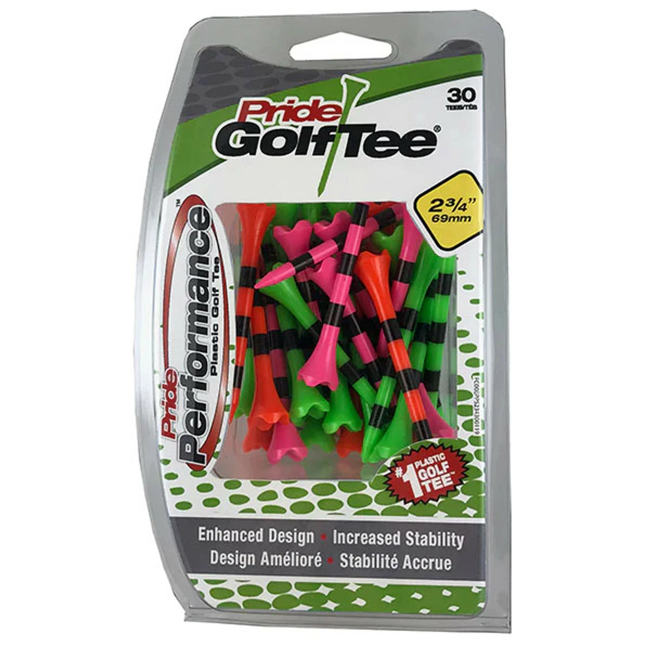 Proactive Sports ProActive Pride Performance Striped Plastic Golf Tees (30 Count) 4 Proactive Sports ProActive Pride Performance Striped Plastic Golf Tees (30 Count) - Image 2