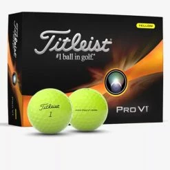 Titleist 2023 Pro V1 Golf Balls -Putters Shop prov1dz single yellow 86845.1674499550