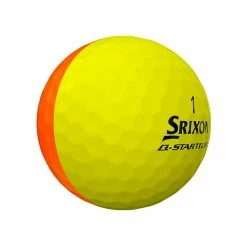 Srixon Q-Star Tour Divide Golf Balls -Putters Shop q star tour divide yellow orange ball 45519.1654548058
