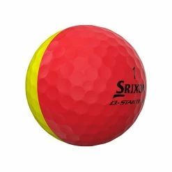 Srixon Q-Star Tour Divide Golf Balls -Putters Shop q star tour divide yellow red ball 2 92987.1654548078