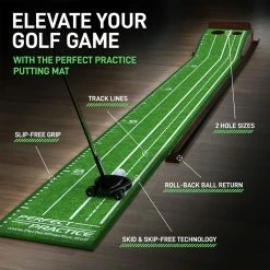 Perfect Practice Golf Perfect Practice Putting Mat Standard Edition (9ft 6in) -Putters Shop standard putting mat 12 75052.1653516118